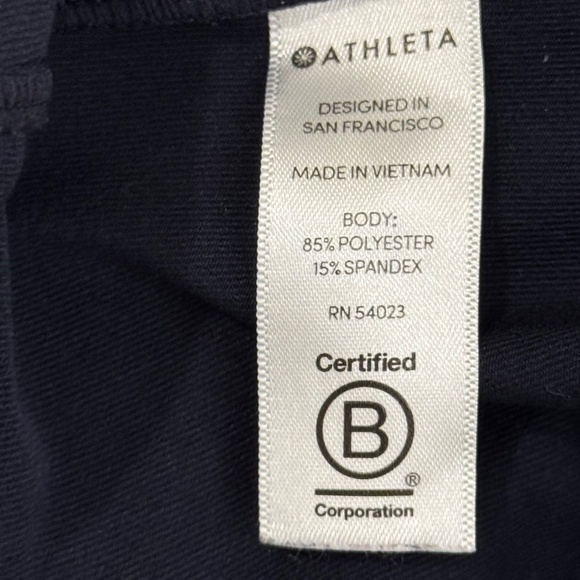 Athleta Shanti Powervita Raceback Tank in Navy Size XS like new - Picture 6 of 9
